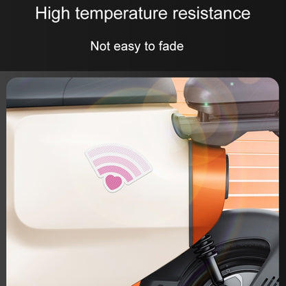 Vehicle Electronic Car Cover Scratches Night Collision Decorative Signal Reflective Warning Stickers, 3pcs / Set