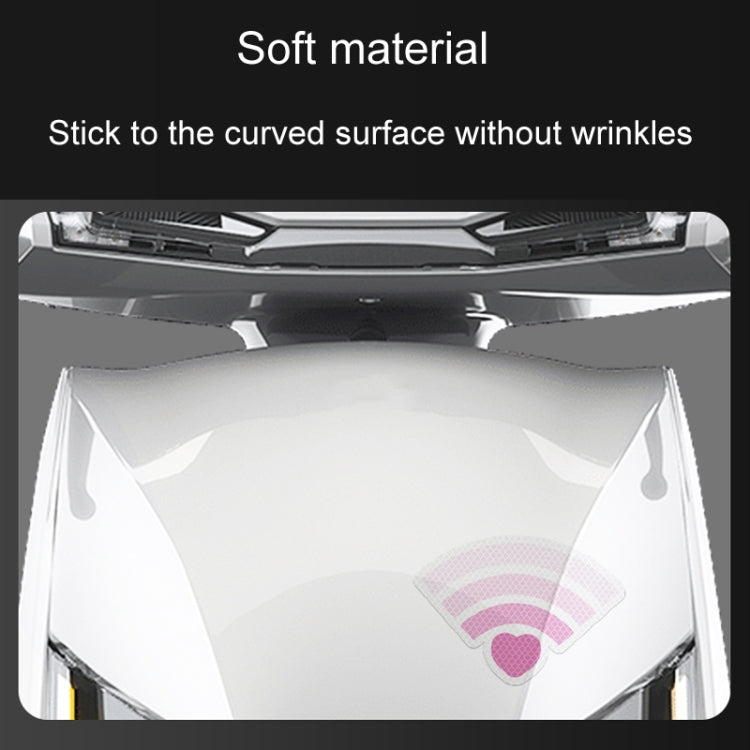 Vehicle Electronic Car Cover Scratches Night Collision Decorative Signal Reflective Warning Stickers, 3pcs / Set