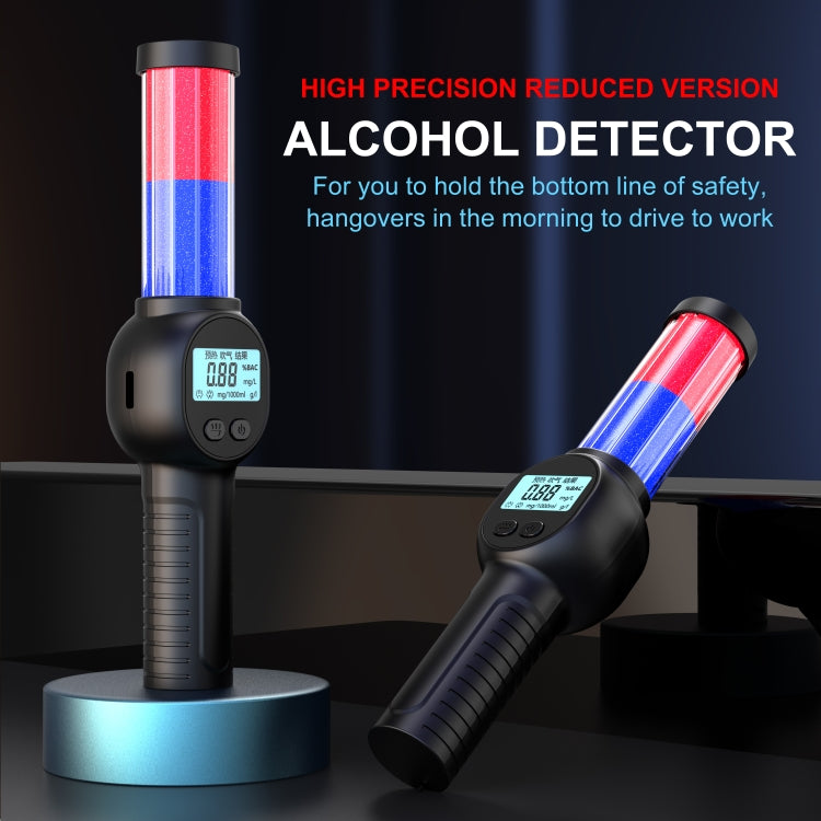 Portable Personal Alcohol Tester High-precision Breathalyzer with Alarm Light, MR701