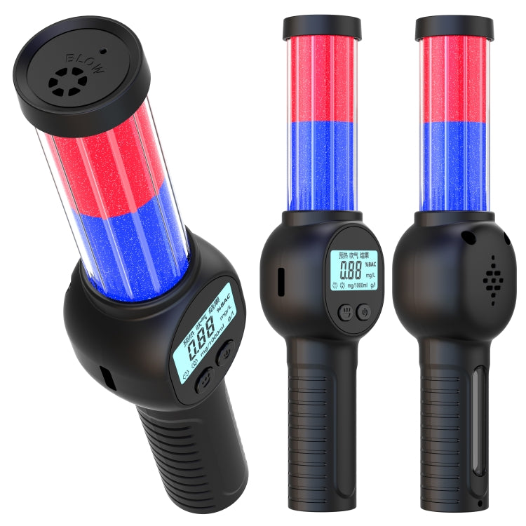 Portable Personal Alcohol Tester High-precision Breathalyzer with Alarm Light, MR701