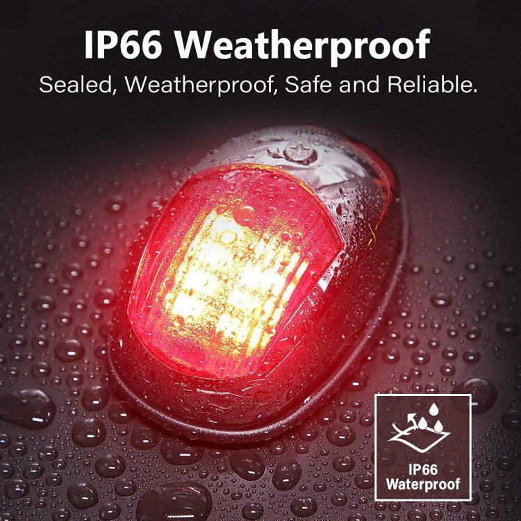 Marine Navigation Warning Light Signal LED Yacht Light, White Shell Green, White Shell Red, Black Shell Green, Black Shell Red, Silver Shell Green, Silver Shell Red