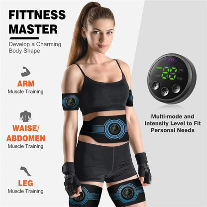 EMS Muscle Stimulator Home Fitness Training Slimming Body Shaper, Ab Band, Ab Band+ 2 Armbands, Ab Band+2 Arm Bamds+2 Legbands, 2 Armbands, 2 Legbands