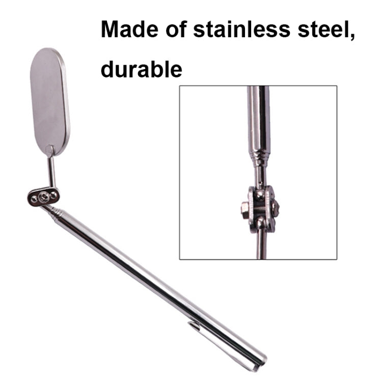 Car Universal Folding Telescopic Inspection Mirror Underbody Inspection Endoscope, Oval