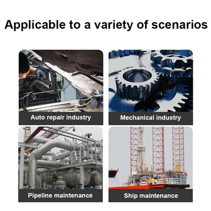 Car Universal Folding Telescopic Inspection Mirror Underbody Inspection Endoscope, Oval