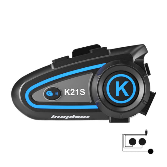 KUQIBAO K21S Motorcycle Riding Helmet Dual Intercom Bluetooth Headset With Lights, K21S