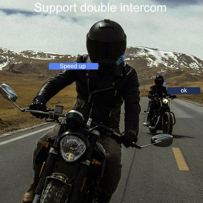 KUQIBAO K21S Motorcycle Riding Helmet Dual Intercom Bluetooth Headset With Lights, K21S