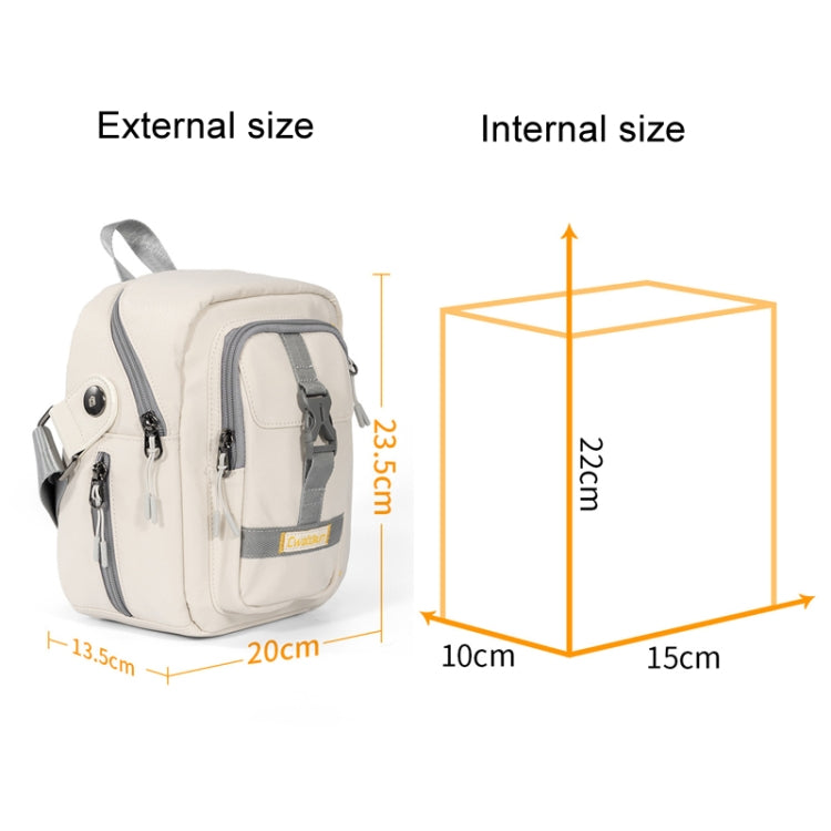 Cwatcun D155 Shoulder Casual Microslr Camera Storage Bag Lightweight Digital Photography Bag, D155