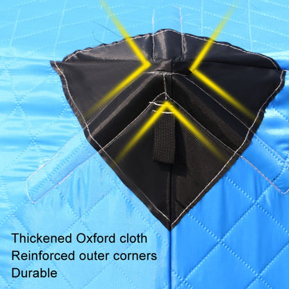 Winter Warm Windproof Fishing Tent Thickened Camping Tent, 1.45x1.45x1.6m Single