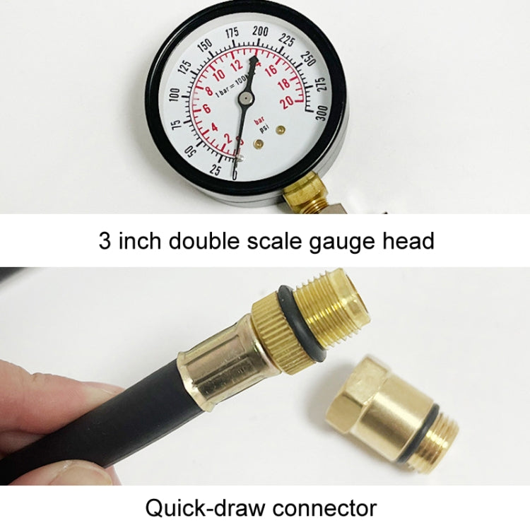 G324 Motorcycle And Vehicle Cylinder Pressure Inspection Gauge Cylinder Pressure Test Tool, 2pcs / Set