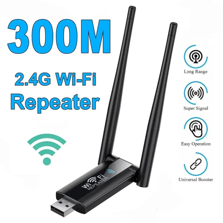 USB Powered WiFi Signal Amplifier Through Wall Wireless Router Extension, USB Powered