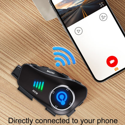 KUQIBAO Q28 Motorcycle Riding Helmet Bluetooth-compatible Headset Recorder, Soft Microphone, Hard Microphone, 2 In 1 Microphone