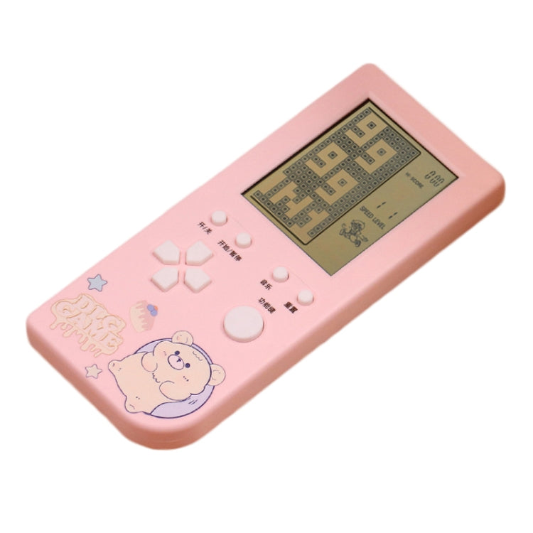 4.1 Inch Cartoon Big Screen Handheld Electronic Game Machine Kids Game Console Toy, Vertical Pink, Vertical Beige, Vertical Blue, Horizontal Pink, Horizontal Beige, Horizontal Blue
