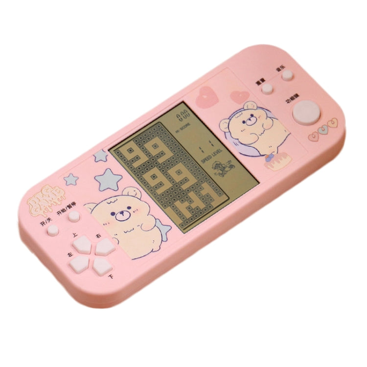 4.1 Inch Cartoon Big Screen Handheld Electronic Game Machine Kids Game Console Toy, Vertical Pink, Vertical Beige, Vertical Blue, Horizontal Pink, Horizontal Beige, Horizontal Blue