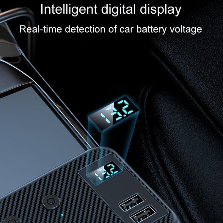 C29 9 In 1 Car Cigarette Lighter Powerful Fast Charger With Voltage Display