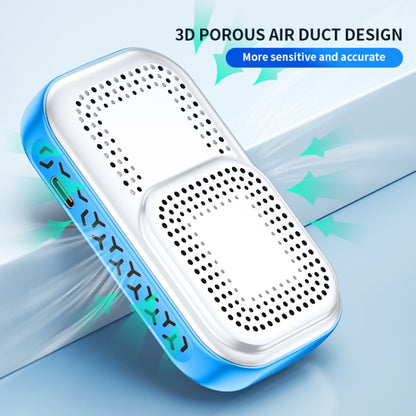 Portable Carbon Monoxide Detector Outdoor Home Detection Alarm, D6 Gray, D6 Blue