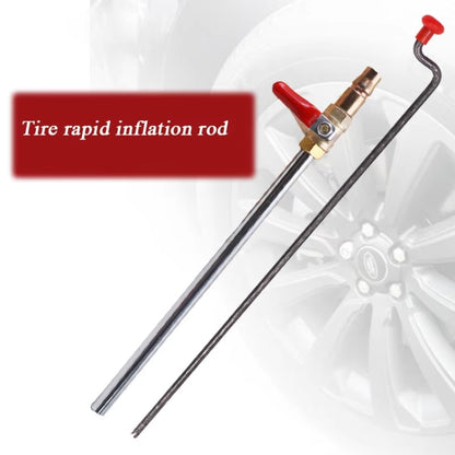 Car Tire Hand-crank Fast Inflation Rod Universal Air Filling Rod, Without Meter, With Meter