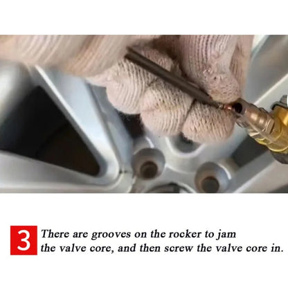 Car Tire Hand-crank Fast Inflation Rod Universal Air Filling Rod, Without Meter, With Meter