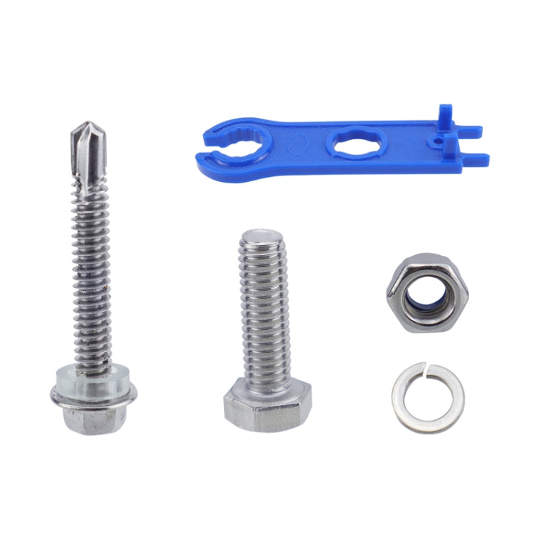 113pcs /Set RV Yacht Solar Panel Z-Shaped Aluminum Alloy Bracket, 113pcs /Set