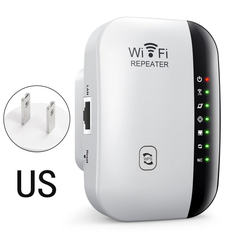300Mbps Wireless WIFI Repeater 2.4G Route Signal Amplifier 7 Lights Version, US Plug, EU Plug, UK Plug, AU Plug