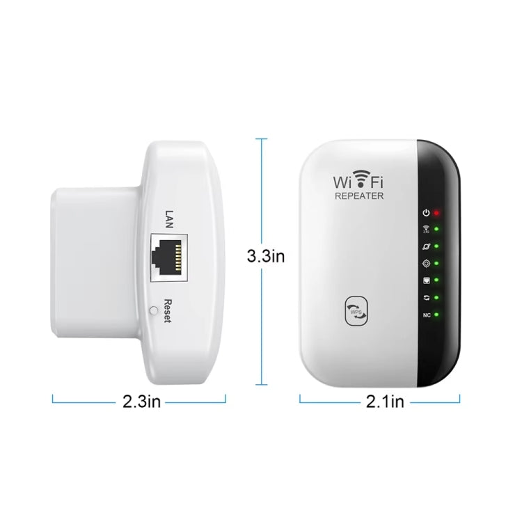 300Mbps Wireless WIFI Repeater 2.4G Route Signal Amplifier 7 Lights Version, US Plug, EU Plug, UK Plug, AU Plug