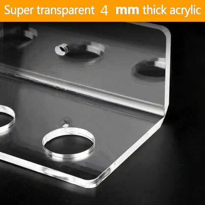 2pcs / Set Acrylic Billiard Cue Wall Mount Bracket Holds 6pcs Billiard Cues, YX134