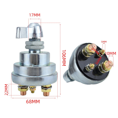 200A 12V RV Yacht High Current Battery Disconnect Power Switch, One, Two With Accessories