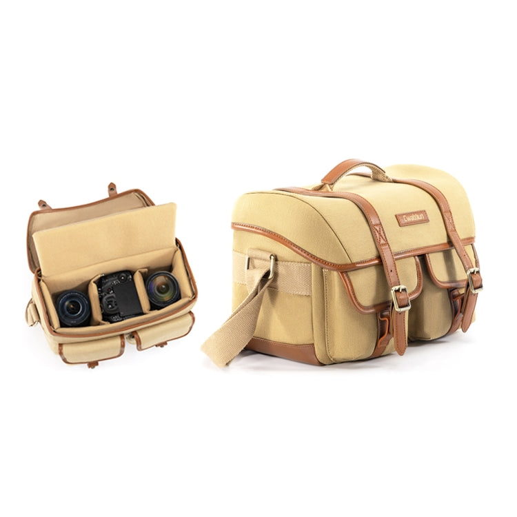 Vintage Camera Bag Crossbody Canvas Digital Bag, Cwatcun D146 Small, Cwatcun D146 Medium, Cwatcun D146 Large