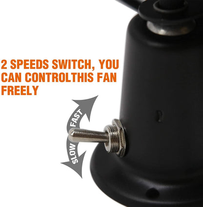 Engineering Car Excavator Strong Cooling High Power Fan, 6 Inch 12V, 6 Inch 24V, 8 Inch 12V, 8 Inch 24V