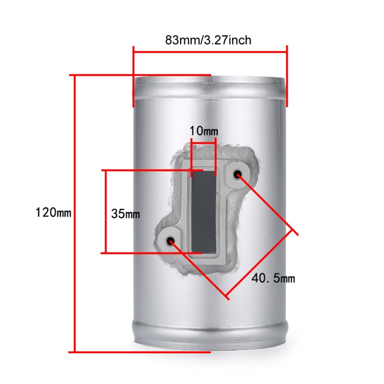 Car Modified Engine Air Flow Meter Flange Intake Sensor Base for Honda / Ford / Nissan, 83mm