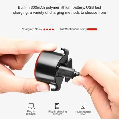 USB High Bright Bicycle Tail Light MTB Headlight Night Riding Safety Warning Light Cycling Equipment