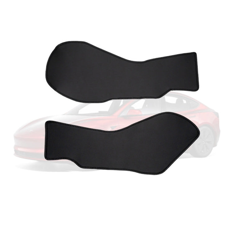 For Tesla Center Console Side Anti-kick Protective Pad, For 2024 Model 3 Driver Passenger Inner Side TPE, For 2024 Model 3 Driver Passenger Inner Side Leather, For 2024 Model 3 Rear Row TPE, For Model 3 Center Console Sides TPE