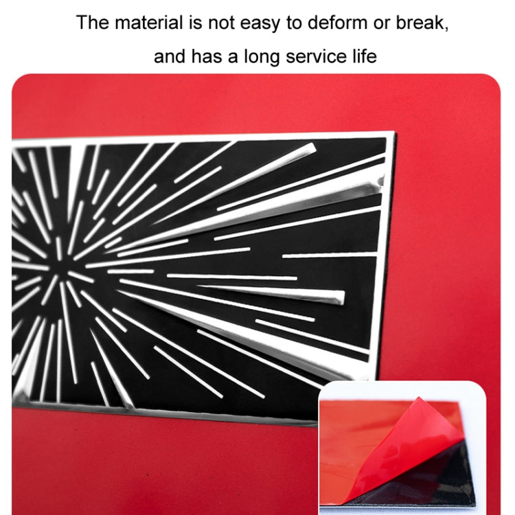 Car Sports Style Decoration Tail Label, Time Tunnel Label Metal