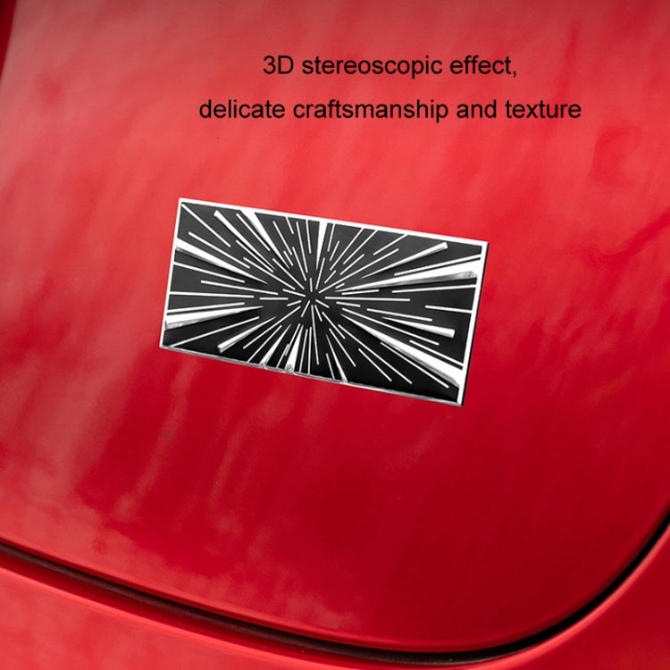 Car Sports Style Decoration Tail Label, Time Tunnel Label Metal