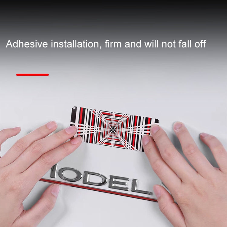 Car Sports Style Decoration Tail Label, Time Tunnel Label Metal