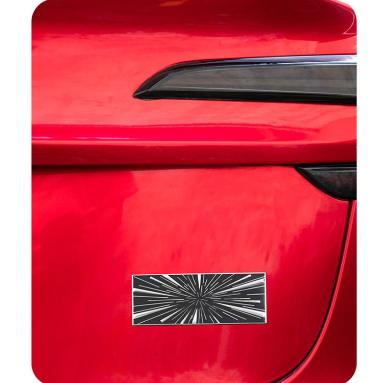 Car Sports Style Decoration Tail Label, Time Tunnel Label Metal