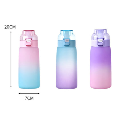 Scent Flavored Water Bottle Leak-Proof Outdoor Sport Water Cup With 7 0 Sugar 0 Calorie Scent Rings, 600ml