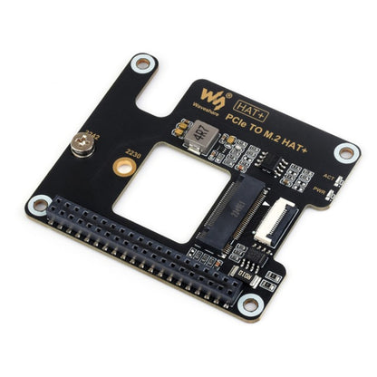 Waveshare For Raspberry Pi 5 PCIe To M.2 Adapter, NVMe Protocol M.2 SSD, Basic Kit