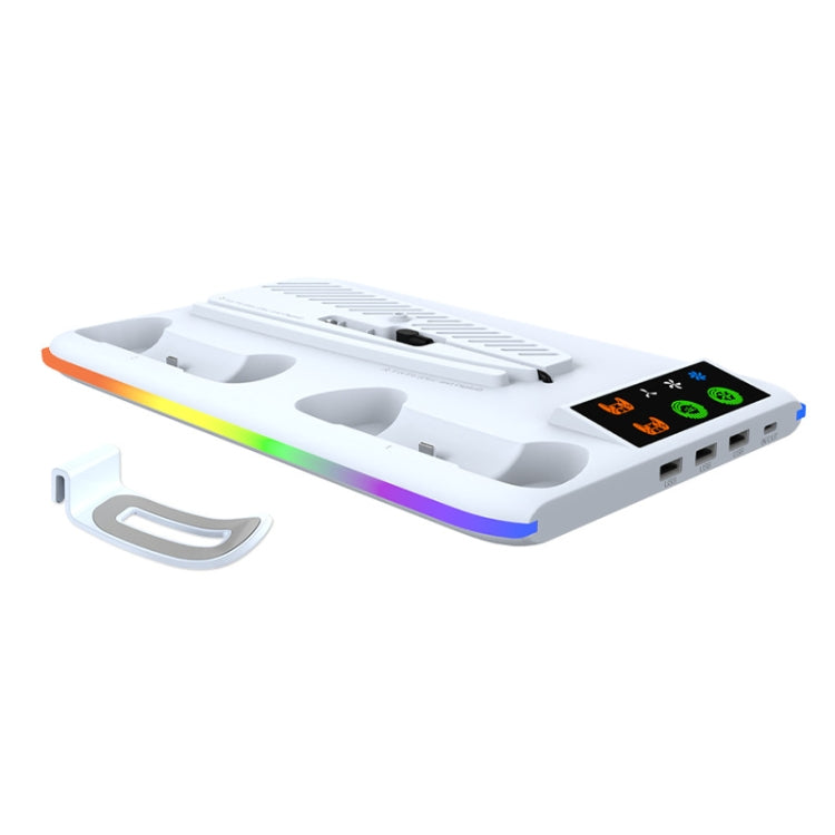 For PS5 Slim / PS5 iplay HA-8008 Cooling Bracket Headphone Organiser Grip Holder Charger, HA-8008