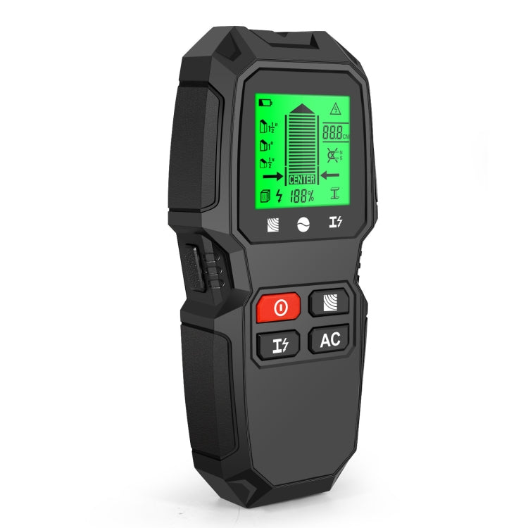 HW-QB6 5 In 1 Wall Scanner Handheld Stud Finder Wood Current Metal Live Wires Detection, HW-QB6 Black, HW-QB6 Orange, HW-QB6 (White