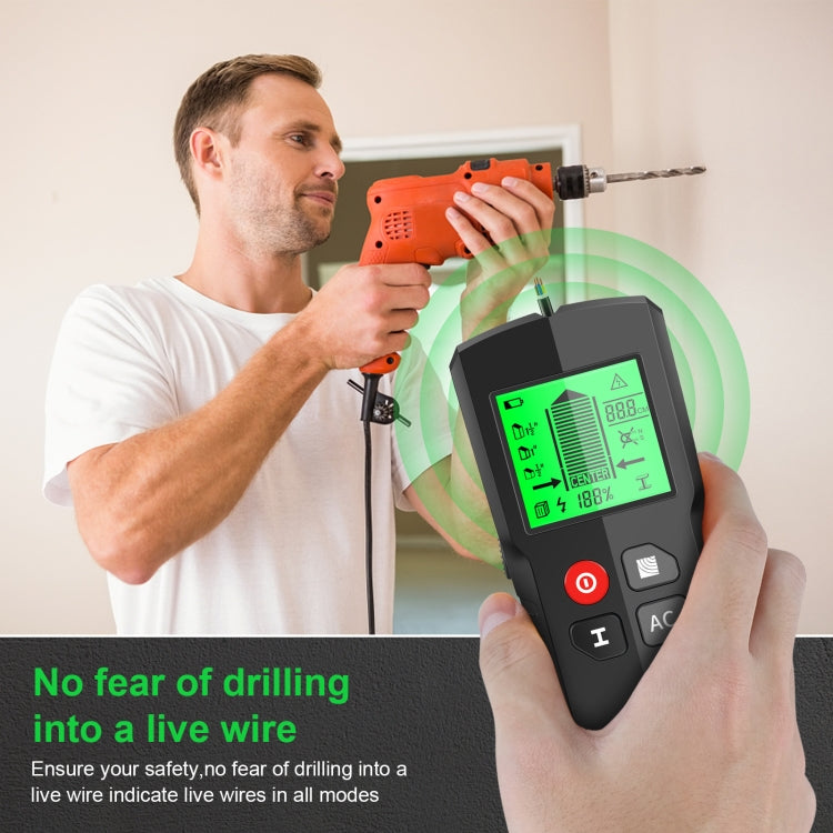 HW-QB5  5-In-1 Wall Stud Detector Wood Current Metal AC Wires Detection, HW-QB5