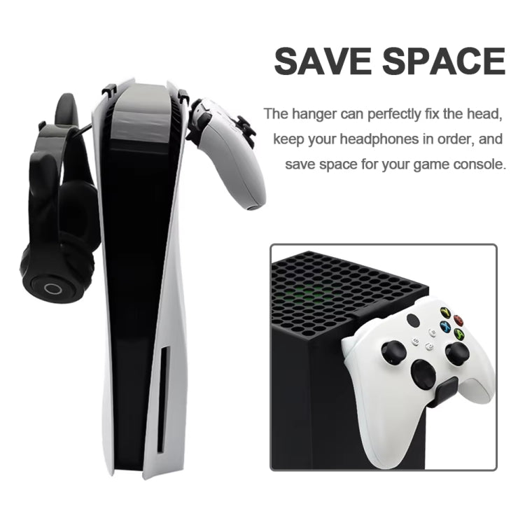 For PS5 / XBOX Series X Controller Earphone Hook Gamepad Holder, 1pc, 2pcs