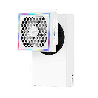 For XBOX Series S Console Side-mounted Cooling Fan RGB Color Light Radiator, For XBOX Series S