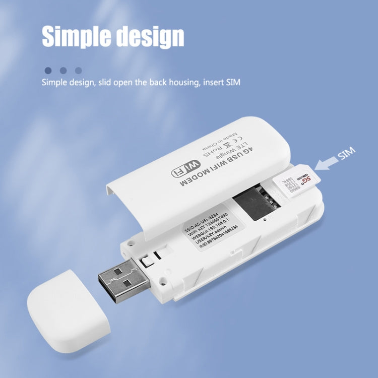 4G WiFi Dongle USB Plug-In Router Mobile Hotspot, Asian Version U5-5M, Eurasian Version U5-EU, Asian Version U8-5M, Eurasian Version U8-EU