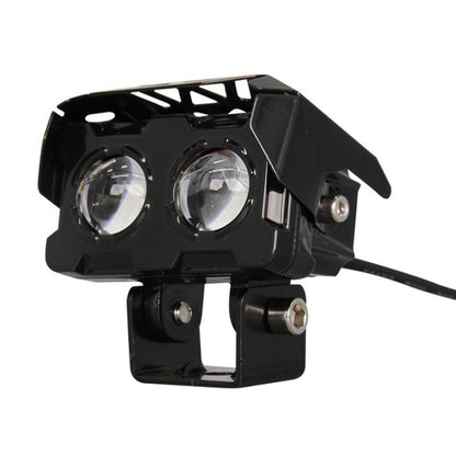 Motorcycle Spotlight High Bright Two Color Modified External Waterproof LED Lens Headlight, 20W, 12W