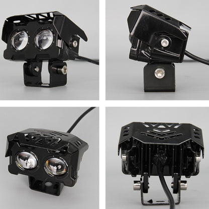 Motorcycle Spotlight High Bright Two Color Modified External Waterproof LED Lens Headlight, 20W, 12W