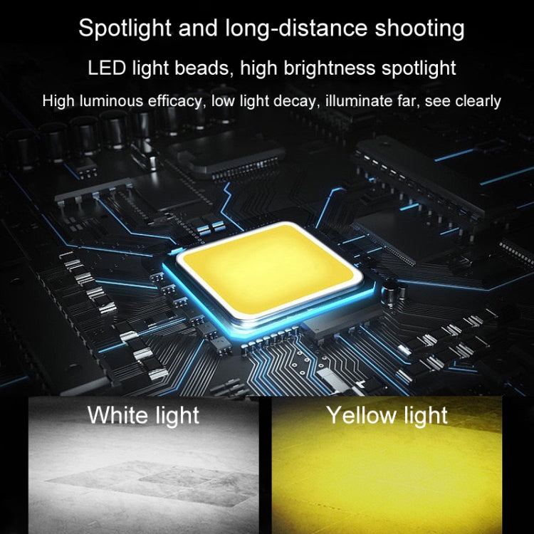 Motorcycle Spotlight High Bright Two Color Modified External Waterproof LED Lens Headlight, 20W, 12W