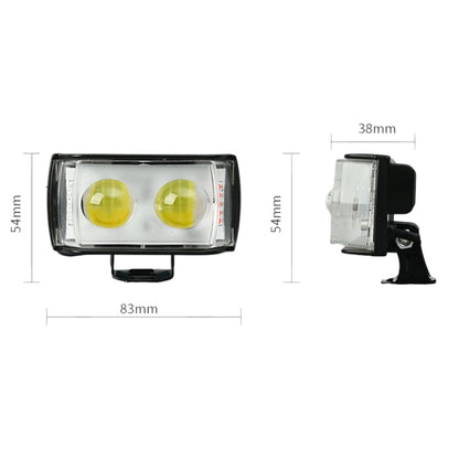 Motorcycle LED Spotlight External Mini Lens High Brightness Flash Headlight Driving Fog Lamps