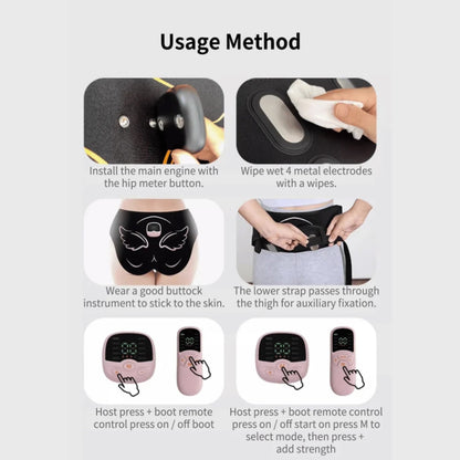 EMS Buttocks Beauty Instrument Buttocks Massage Patch, Without Remote Control Orange, With Remote Orange, With Remote & Extension Strap Orange, With Remote Pink, With Remote & Extension Strap Pink