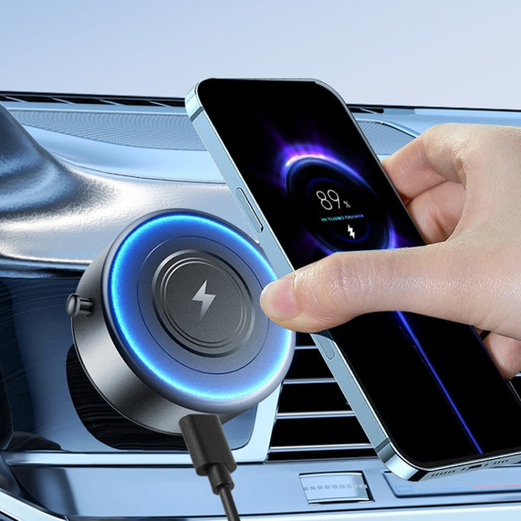 AIMITE M8 Car Wireless Charger Phone Holder Vacuum Suction Cup Strong Magnetic Support Bracket