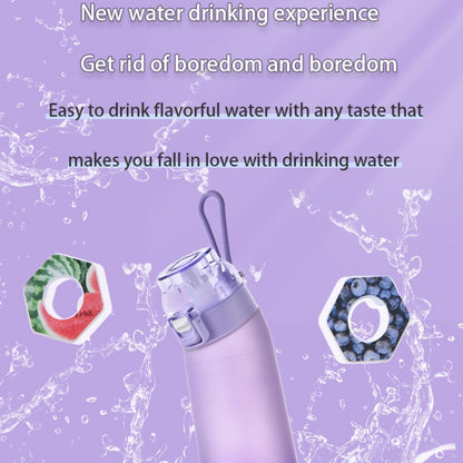 700ml Sports Water Bottle Tritan BPA Free Fruit Scent Water Cup With 8 Fragrance Rings